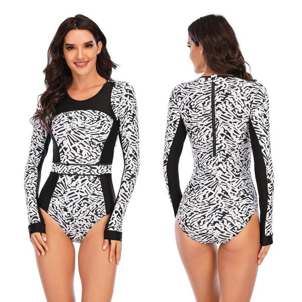 one-piece suits bathing suit women surf swimsuit long sleeve printed plus size swimwear zipper one piece rash guard diving clothe
one-piece suits bathing suit women surf swimsuit long sleeve printed plus size swimwear zipper one piece rash guard diving clothe