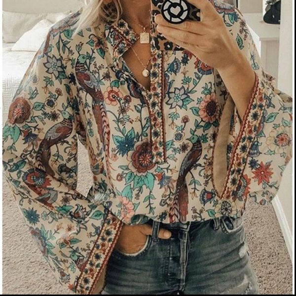 oversized womens blouses shirts women print female feminine long sleeve floral plus size beach boho blouse, White
oversized womens blouses shirts women print female feminine long sleeve floral plus size beach boho blouse, White