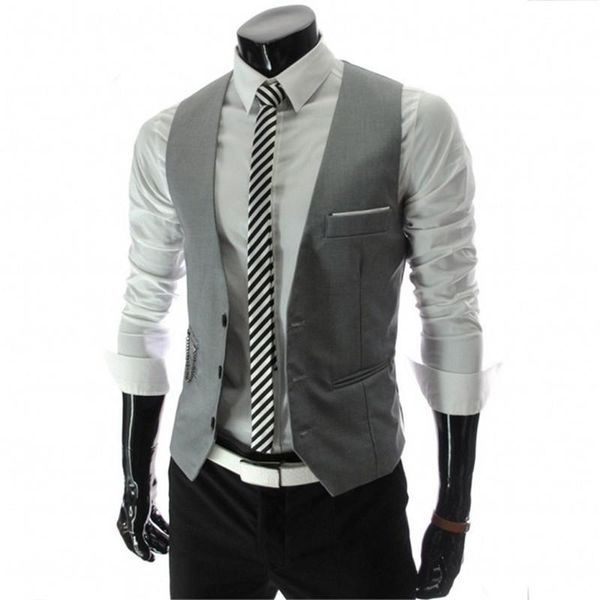 men's vests arrival dress for men slim fit mens suit vest male waistcoat gilet homme casual sleeveless formal business jacket, Black;white
men's vests arrival dress for men slim fit mens suit vest male waistcoat gilet homme casual sleeveless formal business jacket, Black;white