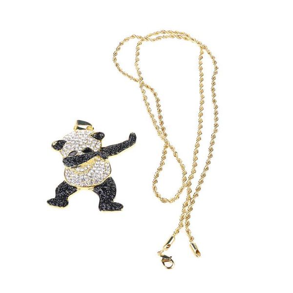 pendant necklaces 066c animal panda hip hop dancing funny rock necklace, men's gift, Silver
pendant necklaces 066c animal panda hip hop dancing funny rock necklace, men's gift, Silver
