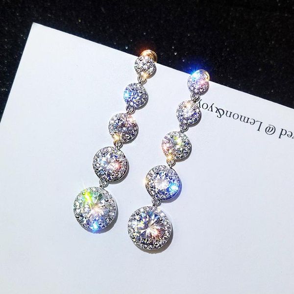 dangle & chandelier design fashion jewelry luxury full crystal long string round combination earrings wedding party for women, Silver
dangle & chandelier design fashion jewelry luxury full crystal long string round combination earrings wedding party for women, Silver