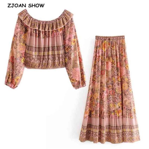 holiday ruffle elastic slash neck floral print crop orange women waist maxi long skirt short shirt boho 2 pieces set 210429, White
holiday ruffle elastic slash neck floral print crop orange women waist maxi long skirt short shirt boho 2 pieces set 210429, White