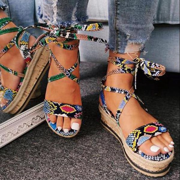 fashion beach party ladies shoes women snake sandals platform heels cross strap ankle lace peep toe, Black
fashion beach party ladies shoes women snake sandals platform heels cross strap ankle lace peep toe, Black