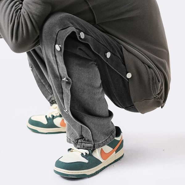 men's jeans dark grey 2021 korean trend gradient color patchwork design personal denim straight trousers, Blue
men's jeans dark grey 2021 korean trend gradient color patchwork design personal denim straight trousers, Blue