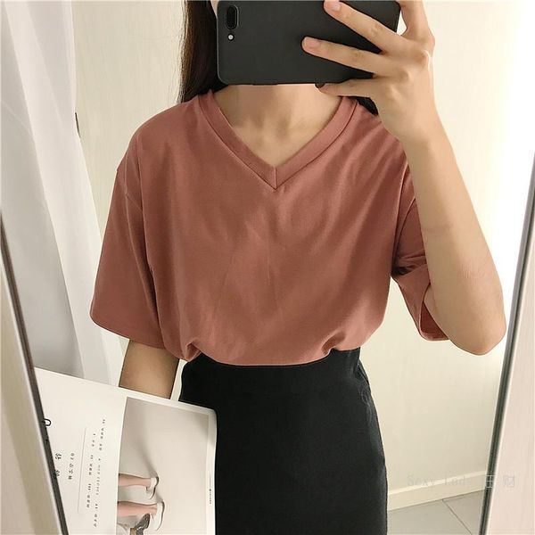 t-shirts women 2021 vintage tshirts cotton v neck short sleeve friends lady girl funny hipster women's t-shirt, White
t-shirts women 2021 vintage tshirts cotton v neck short sleeve friends lady girl funny hipster women's t-shirt, White