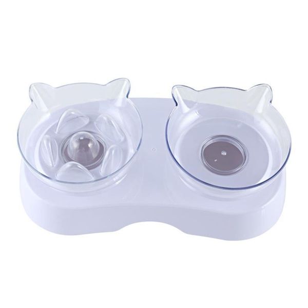 dorakitten 1pc double pet water bowl tilting cat dog slow feeder with stand feeding supplies bowls & feeders
dorakitten 1pc double pet water bowl tilting cat dog slow feeder with stand feeding supplies bowls & feeders