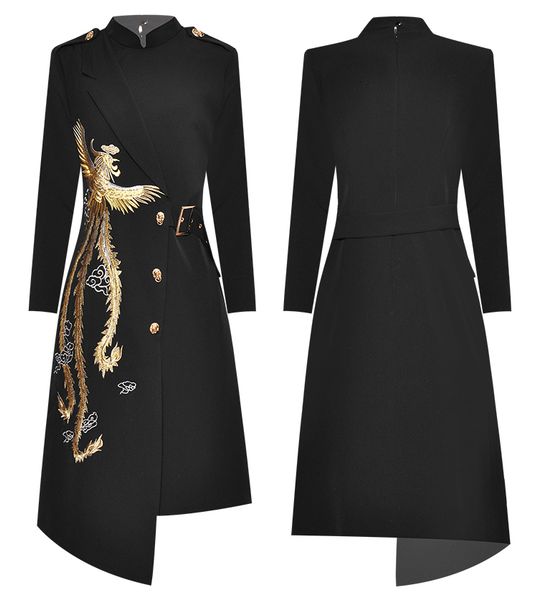 women's jackets pyjtrl spring autumn chinese girl style turtleneck embroidered elegant jacket cm7l, Black;brown
women's jackets pyjtrl spring autumn chinese girl style turtleneck embroidered elegant jacket cm7l, Black;brown