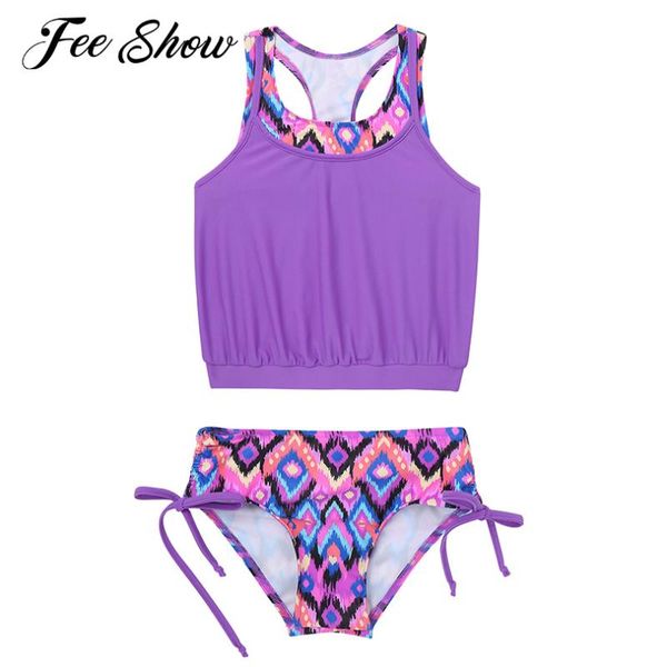 one-piece suits 4-16y kids girls swimwear swimming bathing round neck sleeveless racer back vest and briefs beach bikinis set
one-piece suits 4-16y kids girls swimwear swimming bathing round neck sleeveless racer back vest and briefs beach bikinis set