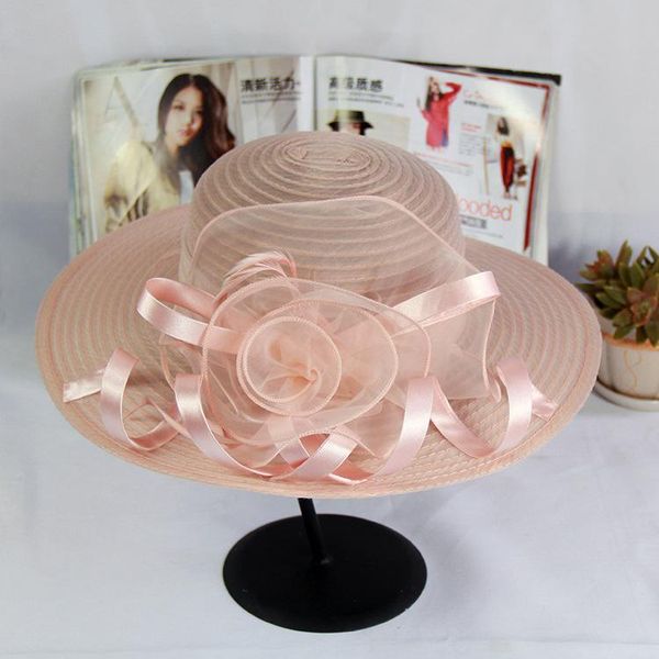 stingy brim hats spring and summer net shade hat flower temperament wedding sunscreen dome big fashion girl, Blue;gray
stingy brim hats spring and summer net shade hat flower temperament wedding sunscreen dome big fashion girl, Blue;gray