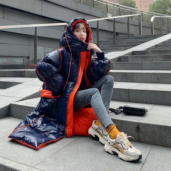 Women's Down & Parkas Long Winter Jacket Women Windproof Hooded Coat with Big Pockets Zipper Fashion Colour Block 3 Colours Streetwear1 7WBF, Black
Women's Down & Parkas Long Winter Jacket Women Windproof Hooded Coat with Big Pockets Zipper Fashion Colour Block 3 Colours Streetwear1 7WBF, Black