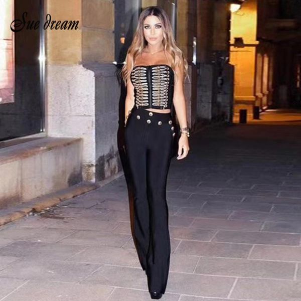 women's jumpsuits & rompers strapless jumpsuit summer fashion 2021 shirt embellished tie 2 two-piece bandage, Black;white
women's jumpsuits & rompers strapless jumpsuit summer fashion 2021 shirt embellished tie 2 two-piece bandage, Black;white