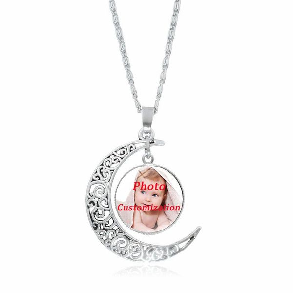 fashion crescent moon pendant necklace po of baby child mom dad grandparent loved one gift family member necklaces, Silver
fashion crescent moon pendant necklace po of baby child mom dad grandparent loved one gift family member necklaces, Silver