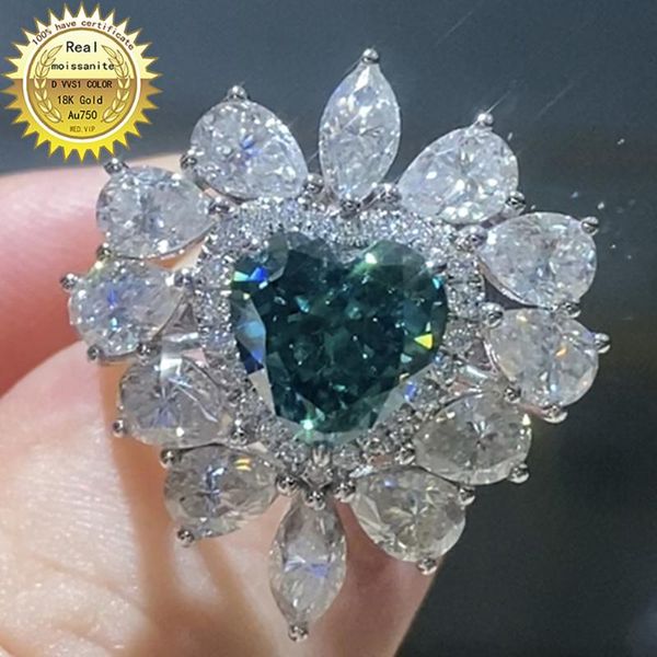 cluster rings 10k white gold 2 dvvs1 green moissanite diamond ring heart shape women wedding party anniversary engagement elegant, Golden;silver
cluster rings 10k white gold 2 dvvs1 green moissanite diamond ring heart shape women wedding party anniversary engagement elegant, Golden;silver