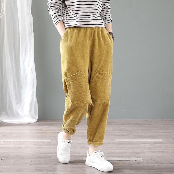 women's pants & capris nine points across women long pant corduroy female leisure personality pocket big yards haroun autumn, Black;white
women's pants & capris nine points across women long pant corduroy female leisure personality pocket big yards haroun autumn, Black;white