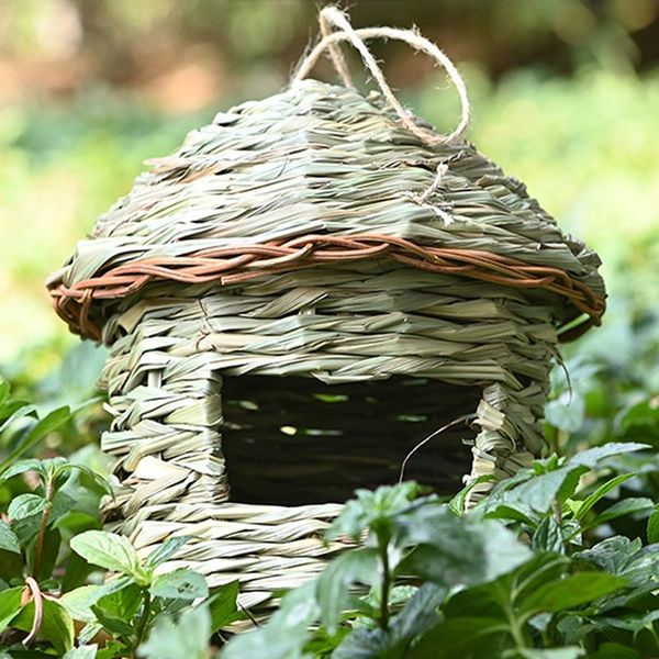 hand-woven birds nest natural environmentally cages roosting small animals hut hanging house decor parrot bird
hand-woven birds nest natural environmentally cages roosting small animals hut hanging house decor parrot bird