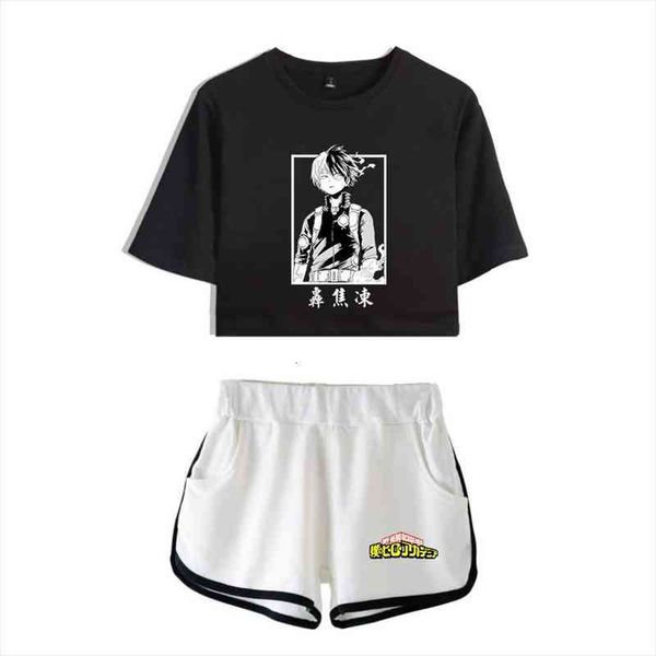 my hero academia tracksuit two womens tracksuits piece set summer short sleeve crop shorts s todoroki clothes, Gray
my hero academia tracksuit two womens tracksuits piece set summer short sleeve crop shorts s todoroki clothes, Gray