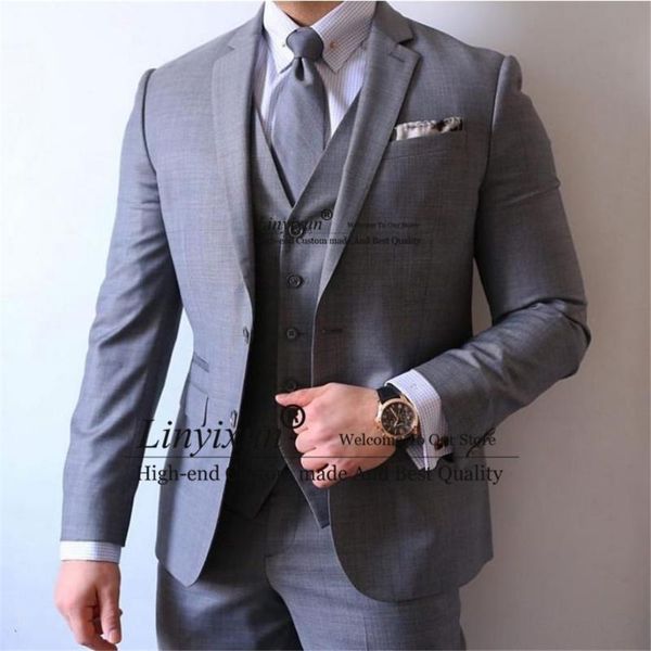 men's suits & blazers classic gray men formal business blazer 3 pieces slim fit wedding groom tuxedos male jacket vest pants set costum, White;black
men's suits & blazers classic gray men formal business blazer 3 pieces slim fit wedding groom tuxedos male jacket vest pants set costum, White;black