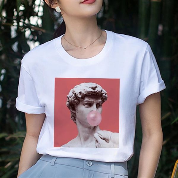 and women white fashion mens david michelangelo blowing bubbles print female summer harajuku short sleeve casual, White;black
and women white fashion mens david michelangelo blowing bubbles print female summer harajuku short sleeve casual, White;black