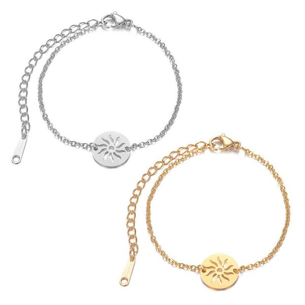charm bracelets 2021 titanium stainless steel hollow out sun gold tone adjustable link chain women men jewelry, Golden;silver
charm bracelets 2021 titanium stainless steel hollow out sun gold tone adjustable link chain women men jewelry, Golden;silver