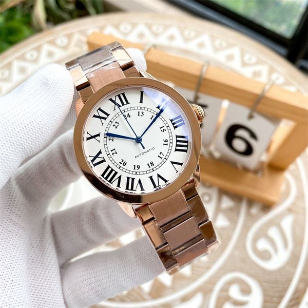 men's watch, classic big three needle design, adopts fully automatic mechanical movement, 316 fine steel case, calf belt, mineral super, Slivery;brown
men's watch, classic big three needle design, adopts fully automatic mechanical movement, 316 fine steel case, calf belt, mineral super, Slivery;brown