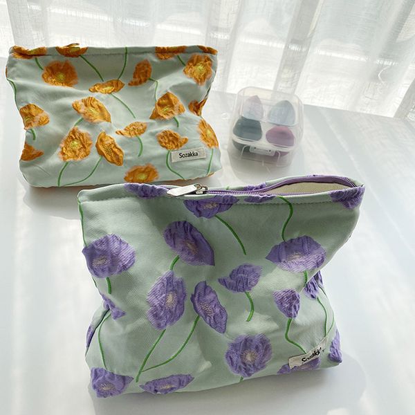 dhl50pcs cosmetic bags women polyester large capacity floral protable zipper storage bag
dhl50pcs cosmetic bags women polyester large capacity floral protable zipper storage bag