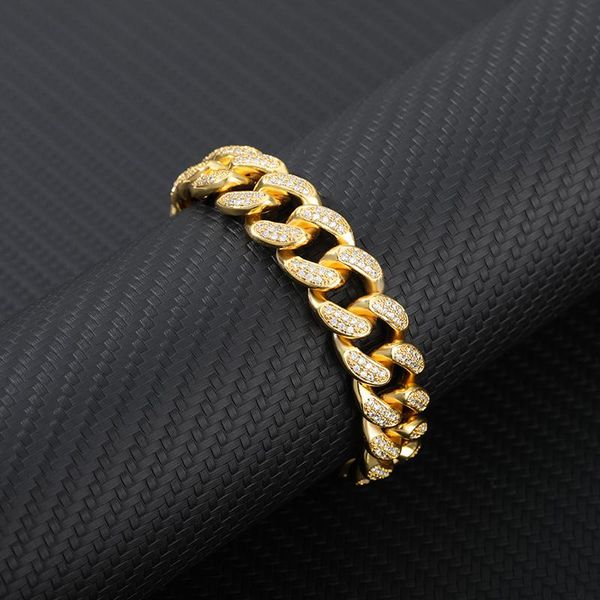 cubic zirconia cuban bracelet iced out link chain for women men hip hop paved cz rapper luxur jewelry accessories gift charm bracelets, Golden;silver
cubic zirconia cuban bracelet iced out link chain for women men hip hop paved cz rapper luxur jewelry accessories gift charm bracelets, Golden;silver
