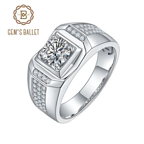 cluster rings gem's ballet round 1.0ct 6.5mm moissanite 925 sterling silver ring for men wedding with certificate, Golden;silver
cluster rings gem's ballet round 1.0ct 6.5mm moissanite 925 sterling silver ring for men wedding with certificate, Golden;silver