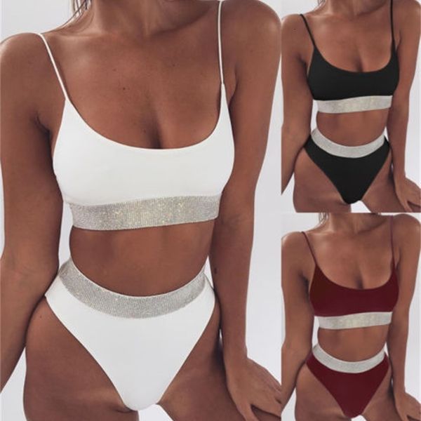two-pieces women sequins crystal bikini set ladies rhinestone push up padded swimwear swimsuit bathing beachwear, White;black
two-pieces women sequins crystal bikini set ladies rhinestone push up padded swimwear swimsuit bathing beachwear, White;black