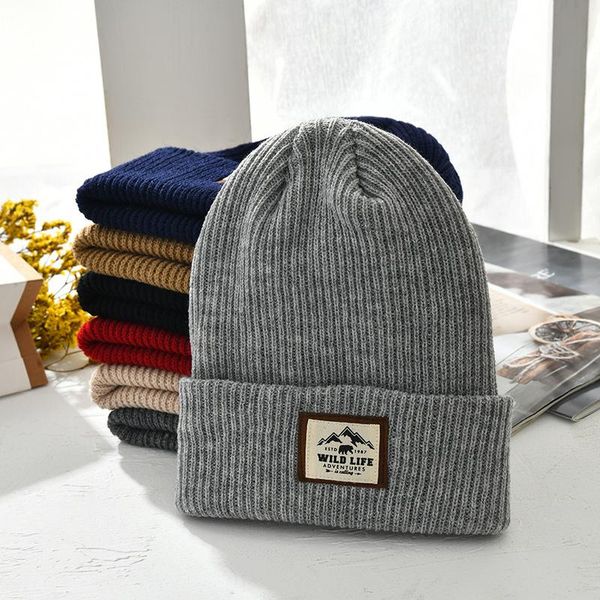 beanies fashion solid color label knitted hats men keep warm autumn winter skullies caps cycling outdoor bonnets for women
beanies fashion solid color label knitted hats men keep warm autumn winter skullies caps cycling outdoor bonnets for women