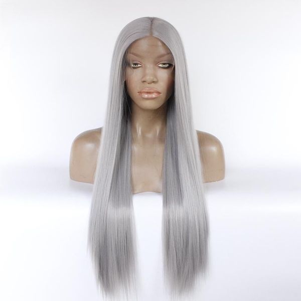 straight hair synthetic fiber wig sliver gray color lace front silky soft breathable cap party present for women1, Black
straight hair synthetic fiber wig sliver gray color lace front silky soft breathable cap party present for women1, Black