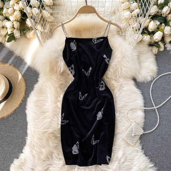 chain spaghetti strap mini bodycon dress black butterfly print velvet sleeveless night club vestidos casual dresses, Black;gray
chain spaghetti strap mini bodycon dress black butterfly print velvet sleeveless night club vestidos casual dresses, Black;gray