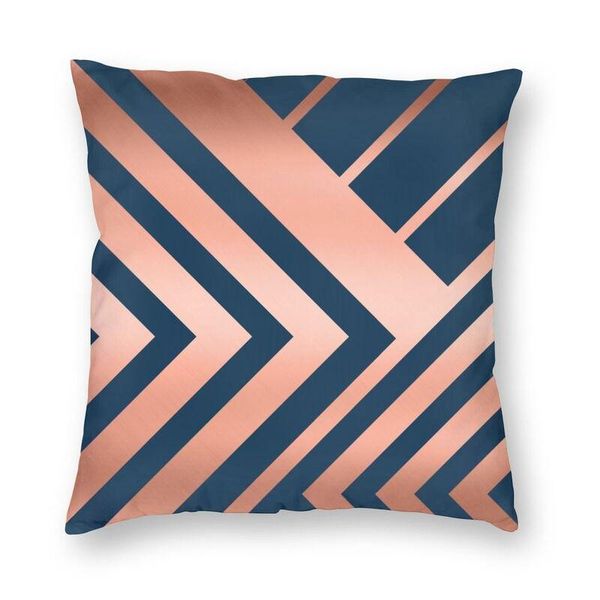 cushion/decorative pillow navy and copper gold luxe lines cushion cover sofa living room classic geometric square throw case 45x45
cushion/decorative pillow navy and copper gold luxe lines cushion cover sofa living room classic geometric square throw case 45x45