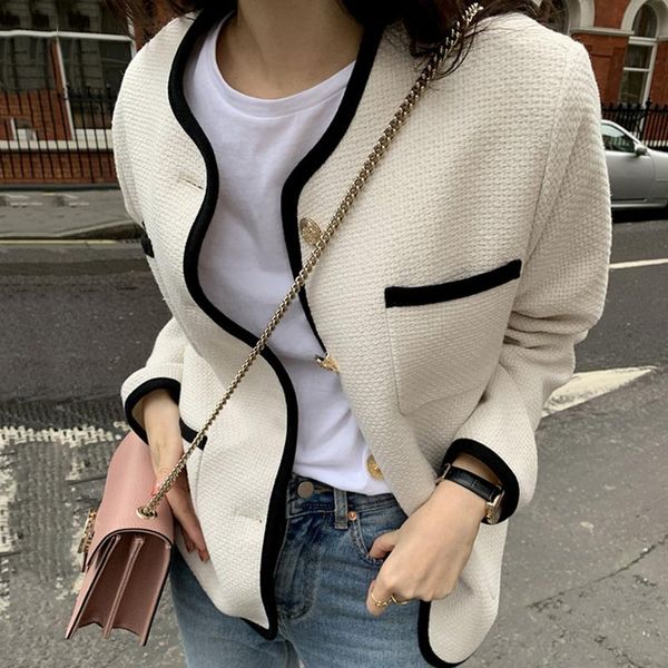 women's jackets sannian women coat autumn round neck trim contrast color single breasted loose multi-pocket design short jacket clothes, Black;brown
women's jackets sannian women coat autumn round neck trim contrast color single breasted loose multi-pocket design short jacket clothes, Black;brown