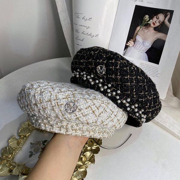 beanie/skull caps 202108-chui gold line plaid letter pearl lady beret hat women leisure painter, Blue;gray
beanie/skull caps 202108-chui gold line plaid letter pearl lady beret hat women leisure painter, Blue;gray