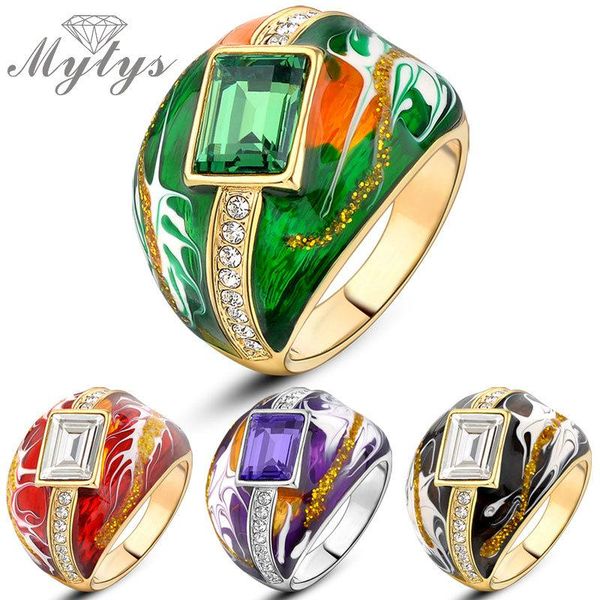 cluster rings mytys fashion color ring 4 green black red enamel for women r194 r199 r944 r949, Golden;silver
cluster rings mytys fashion color ring 4 green black red enamel for women r194 r199 r944 r949, Golden;silver