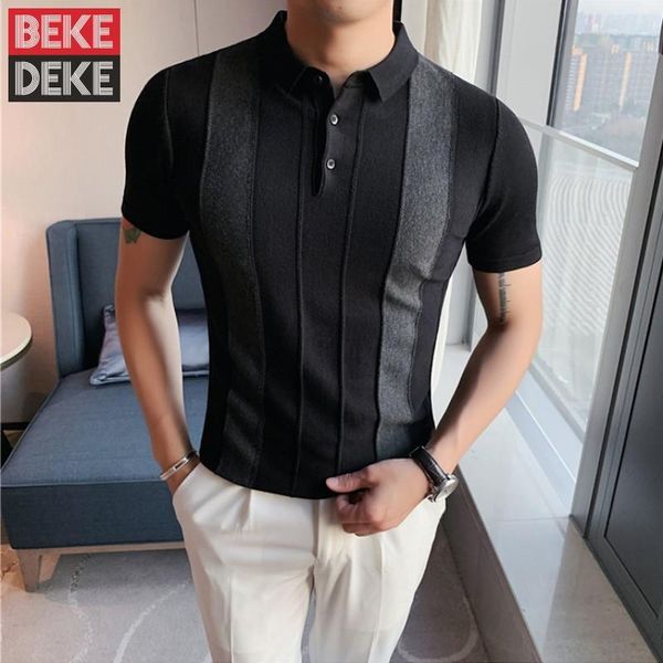 men's t-shirts 2021 summer mens pullovers slim fit lapel short sleeve t shirt men fashion knitting tees business casual striped, White;black
men's t-shirts 2021 summer mens pullovers slim fit lapel short sleeve t shirt men fashion knitting tees business casual striped, White;black