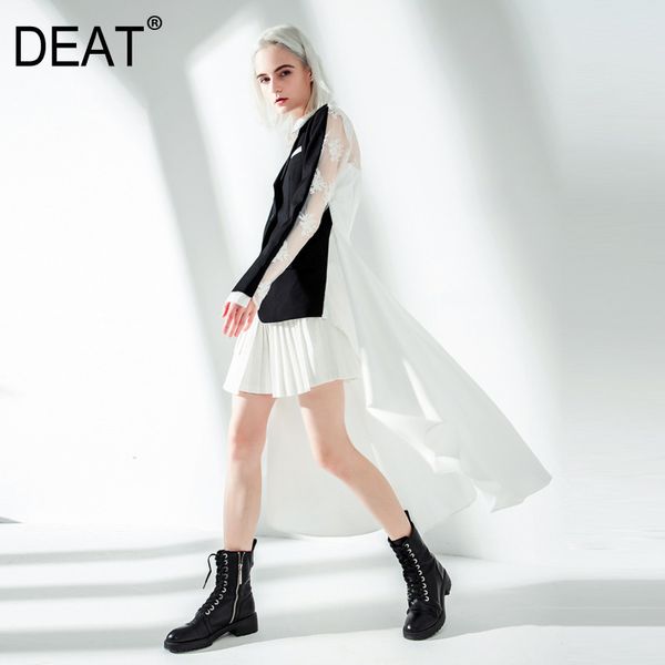 spring summer fashion casual long sleeve asymmetric fake two piece shirt lace stitching blazer coat women sh163 210421, White;black
spring summer fashion casual long sleeve asymmetric fake two piece shirt lace stitching blazer coat women sh163 210421, White;black