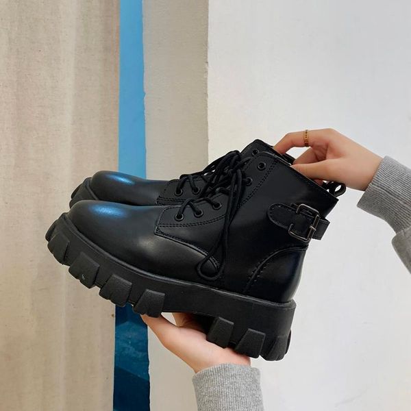 dress shoes high platform wedges pumps women heels casual woman pu leather round toe ankle boots for retro, Black
dress shoes high platform wedges pumps women heels casual woman pu leather round toe ankle boots for retro, Black