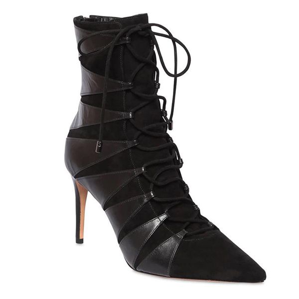 boots mkkhou fashion short boot woman 2021 black pointe stitching cross lacing super high heel single women's size 4-14
boots mkkhou fashion short boot woman 2021 black pointe stitching cross lacing super high heel single women's size 4-14