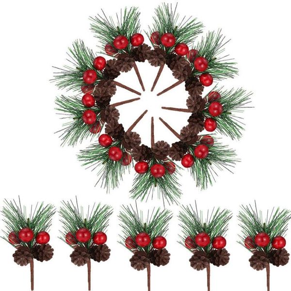 decorative flowers & wreaths 24 pieces christmas pine picks small fake berries pinecones artificial tree for garden decorations
decorative flowers & wreaths 24 pieces christmas pine picks small fake berries pinecones artificial tree for garden decorations