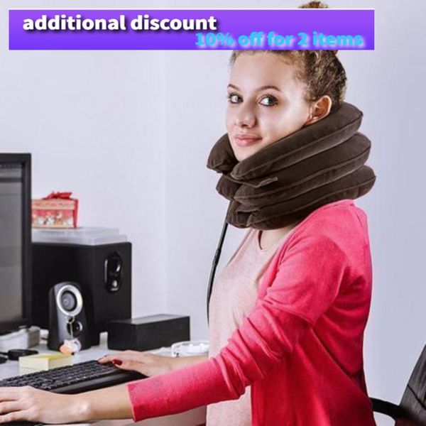 pillow neck tractor inflatable expandable pain-relief collar cervical traction brace support relaxation
pillow neck tractor inflatable expandable pain-relief collar cervical traction brace support relaxation