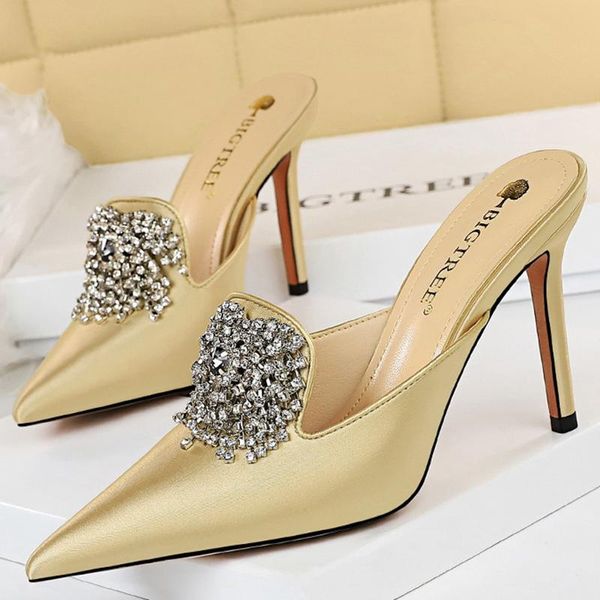 slippers bigtree shoes summer women outdoor pumps rhinestone elegant banquet women's stiletto sandals, Black
slippers bigtree shoes summer women outdoor pumps rhinestone elegant banquet women's stiletto sandals, Black