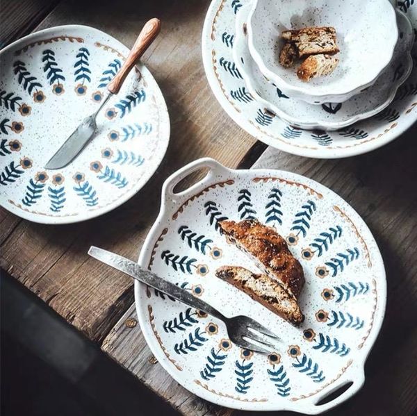 dishes & plates ceramics stoare household dishe hand-painted dim sum salad japanese retro style creative handmade high temperature resistanc
dishes & plates ceramics stoare household dishe hand-painted dim sum salad japanese retro style creative handmade high temperature resistanc