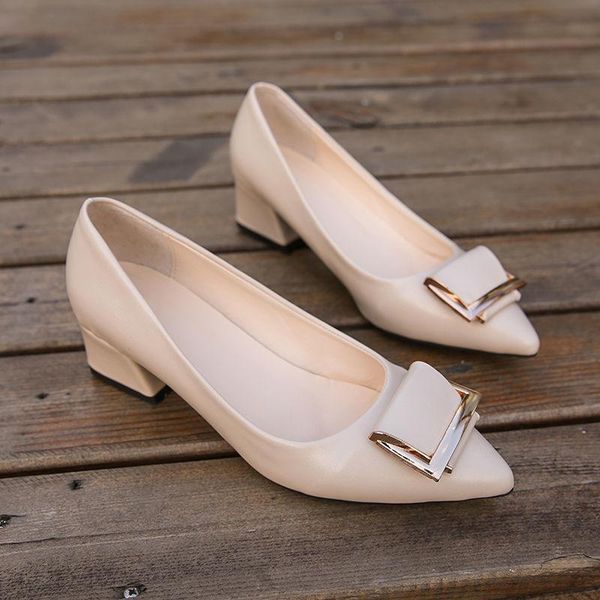 dress shoes women heels 2021 spring autumn fashion high women's metal button chaussure femme zapatos mujer, Black
dress shoes women heels 2021 spring autumn fashion high women's metal button chaussure femme zapatos mujer, Black