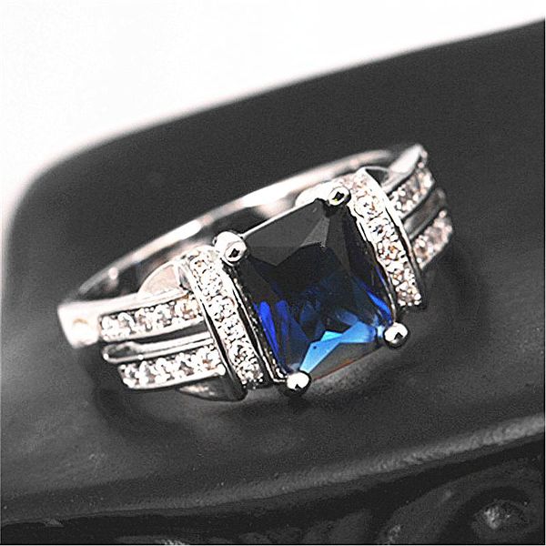 wedding rings silver ring fashion exquisite temperament female square inlaid aquamarine zircon hand jewelry, Slivery;golden
wedding rings silver ring fashion exquisite temperament female square inlaid aquamarine zircon hand jewelry, Slivery;golden