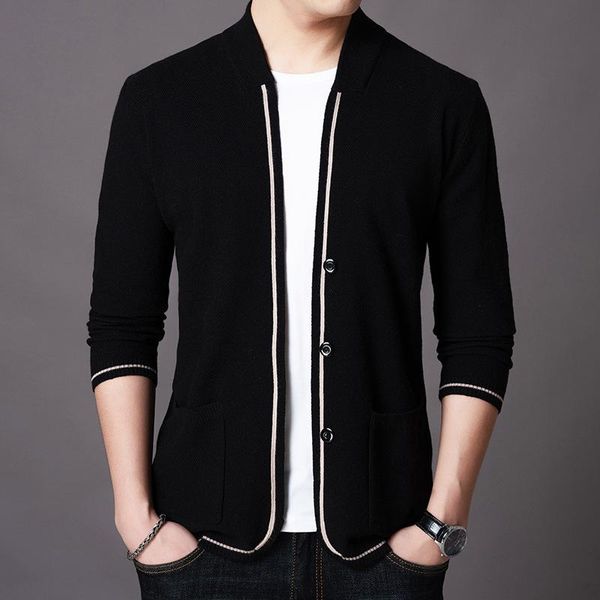 men's sweaters 2021 spring and autumn thin cardigan casual sweater solid color pocket fashion jacket coat, White;black
men's sweaters 2021 spring and autumn thin cardigan casual sweater solid color pocket fashion jacket coat, White;black