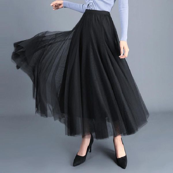 skirts autumn vintage solid color mesh women skirt pleated a-line saia female jupe tutu 3 layers princess tulle, Black
skirts autumn vintage solid color mesh women skirt pleated a-line saia female jupe tutu 3 layers princess tulle, Black