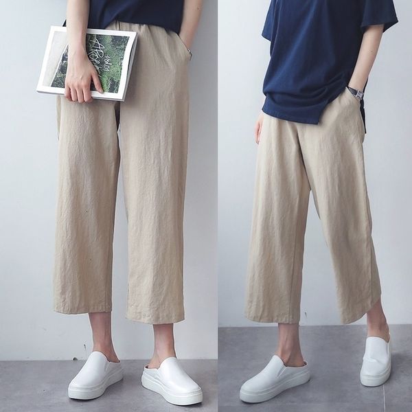 women's pants & capris wide trousers casual loose calf-length cotton linen plus size solid khaki white linens straight summer akgh, Black;white
women's pants & capris wide trousers casual loose calf-length cotton linen plus size solid khaki white linens straight summer akgh, Black;white