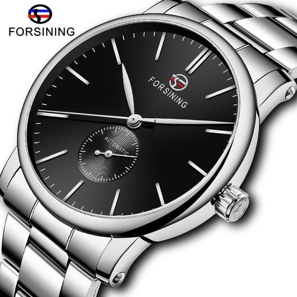 fashion men's mechanical watch forsining stainless steel band automatic wristwatch male military business clock wristwatches, Slivery;brown
fashion men's mechanical watch forsining stainless steel band automatic wristwatch male military business clock wristwatches, Slivery;brown