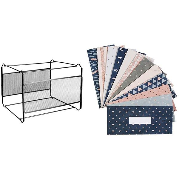 gift wrap 12pcs budget envelopes laminated cash envelope system & 1 pcs a4 mesh file organizer box folder
gift wrap 12pcs budget envelopes laminated cash envelope system & 1 pcs a4 mesh file organizer box folder